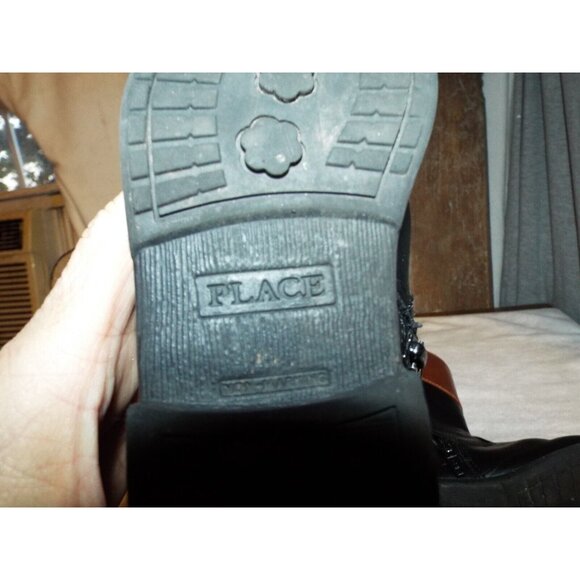 The Children’s Place Black And Brown Riding Boots Toddler Size 8 - Picture 11 of 11